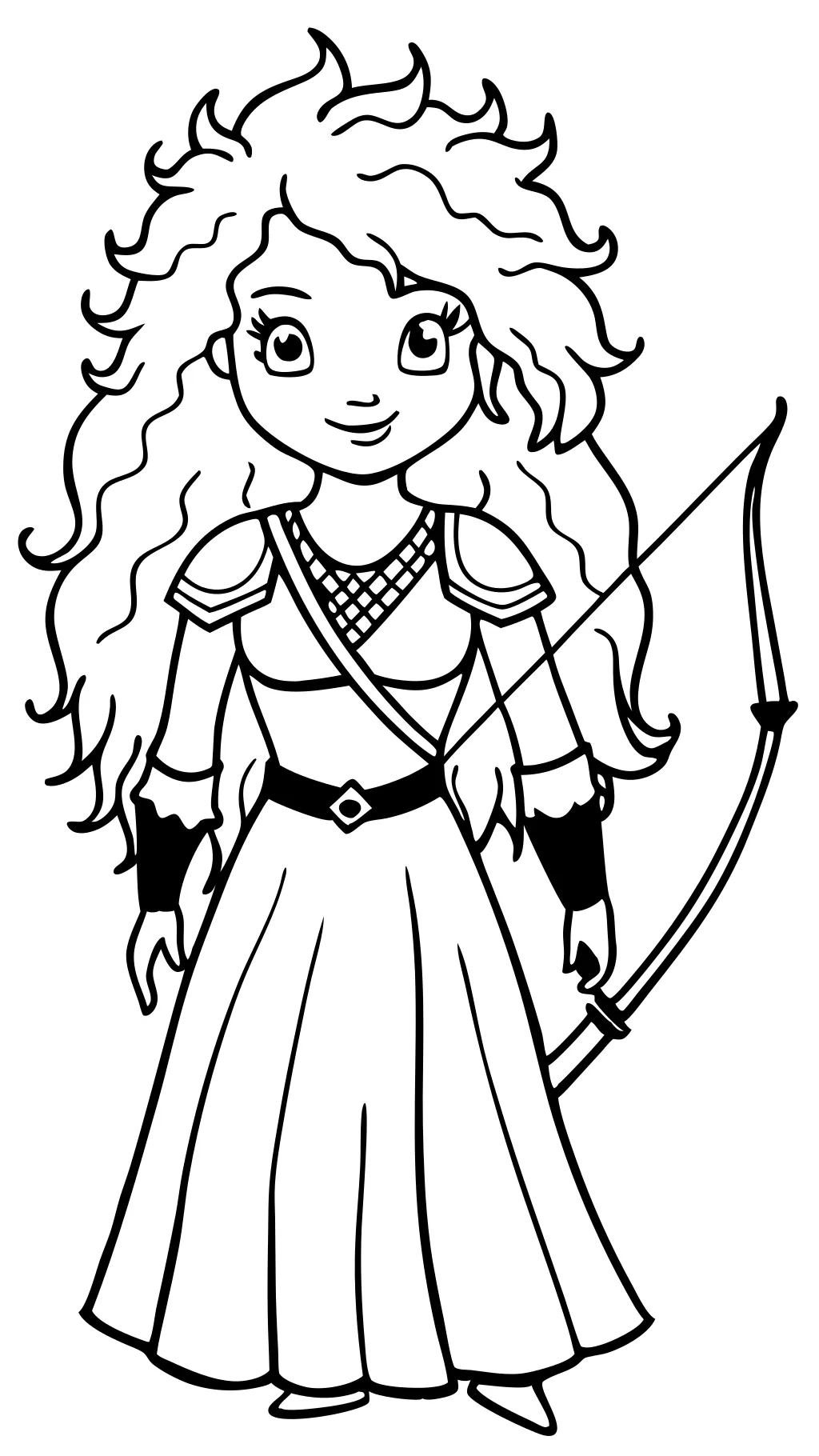 coloriages de la princesse Disney Merida